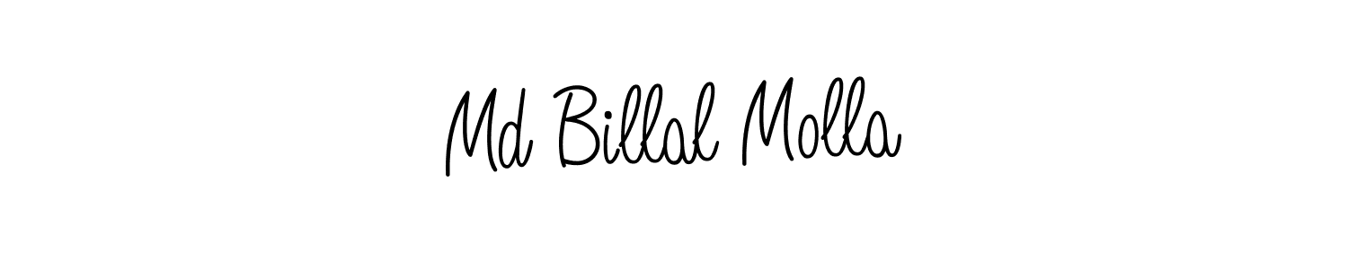 How to make Md Billal Molla name signature. Use Angelique-Rose-font-FFP style for creating short signs online. This is the latest handwritten sign. Md Billal Molla signature style 5 images and pictures png