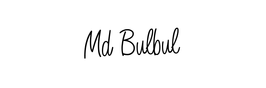 You should practise on your own different ways (Angelique-Rose-font-FFP) to write your name (Md Bulbul) in signature. don't let someone else do it for you. Md Bulbul signature style 5 images and pictures png