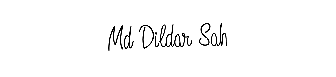 Md Dildar Sah stylish signature style. Best Handwritten Sign (Angelique-Rose-font-FFP) for my name. Handwritten Signature Collection Ideas for my name Md Dildar Sah. Md Dildar Sah signature style 5 images and pictures png