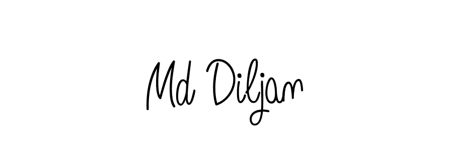 You should practise on your own different ways (Angelique-Rose-font-FFP) to write your name (Md Diljan) in signature. don't let someone else do it for you. Md Diljan signature style 5 images and pictures png