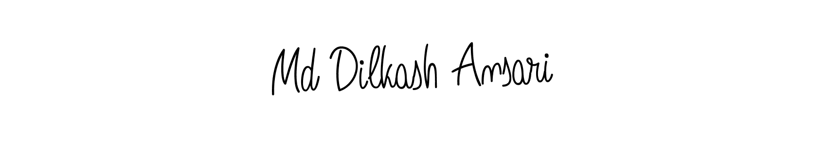 Design your own signature with our free online signature maker. With this signature software, you can create a handwritten (Angelique-Rose-font-FFP) signature for name Md Dilkash Ansari. Md Dilkash Ansari signature style 5 images and pictures png