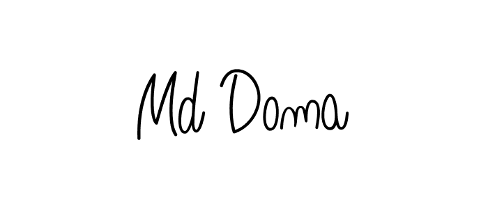 if you are searching for the best signature style for your name Md Doma. so please give up your signature search. here we have designed multiple signature styles  using Angelique-Rose-font-FFP. Md Doma signature style 5 images and pictures png