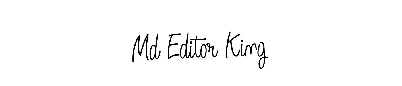 How to Draw Md Editor King signature style? Angelique-Rose-font-FFP is a latest design signature styles for name Md Editor King. Md Editor King signature style 5 images and pictures png