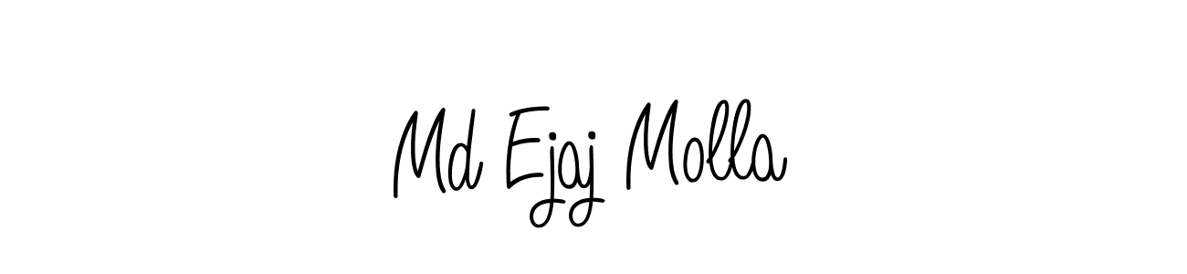 Use a signature maker to create a handwritten signature online. With this signature software, you can design (Angelique-Rose-font-FFP) your own signature for name Md Ejaj Molla. Md Ejaj Molla signature style 5 images and pictures png