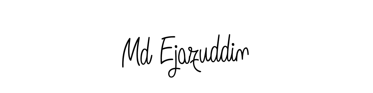 You should practise on your own different ways (Angelique-Rose-font-FFP) to write your name (Md Ejazuddin) in signature. don't let someone else do it for you. Md Ejazuddin signature style 5 images and pictures png