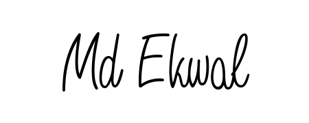 Make a beautiful signature design for name Md Ekwal. With this signature (Angelique-Rose-font-FFP) style, you can create a handwritten signature for free. Md Ekwal signature style 5 images and pictures png
