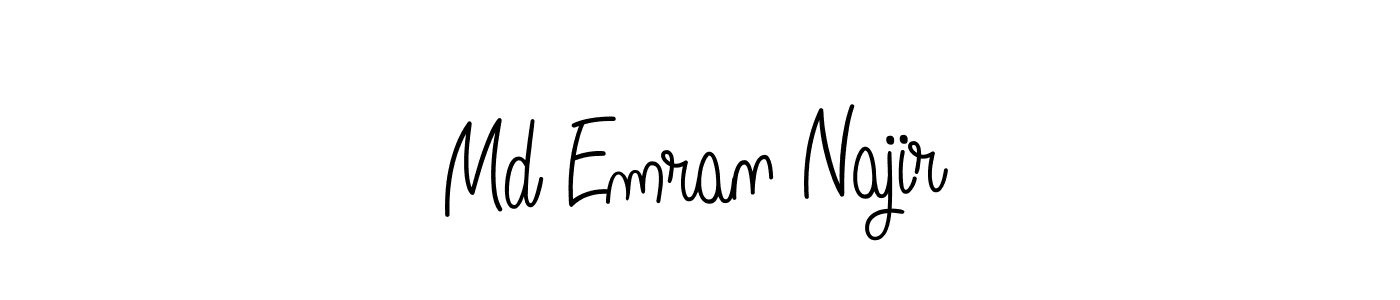 Md Emran Najir stylish signature style. Best Handwritten Sign (Angelique-Rose-font-FFP) for my name. Handwritten Signature Collection Ideas for my name Md Emran Najir. Md Emran Najir signature style 5 images and pictures png