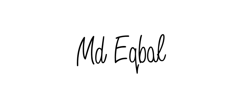 Create a beautiful signature design for name Md Eqbal. With this signature (Angelique-Rose-font-FFP) fonts, you can make a handwritten signature for free. Md Eqbal signature style 5 images and pictures png