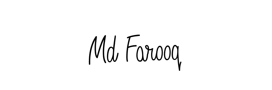 Md Farooq stylish signature style. Best Handwritten Sign (Angelique-Rose-font-FFP) for my name. Handwritten Signature Collection Ideas for my name Md Farooq. Md Farooq signature style 5 images and pictures png