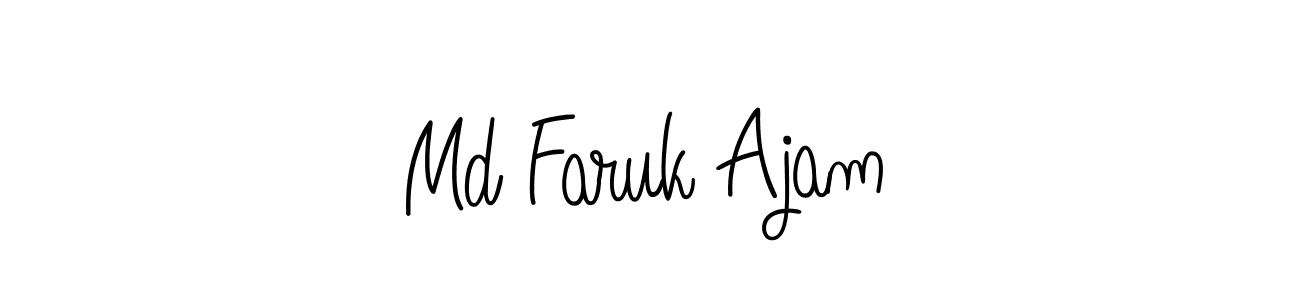 How to make Md Faruk Ajam signature? Angelique-Rose-font-FFP is a professional autograph style. Create handwritten signature for Md Faruk Ajam name. Md Faruk Ajam signature style 5 images and pictures png