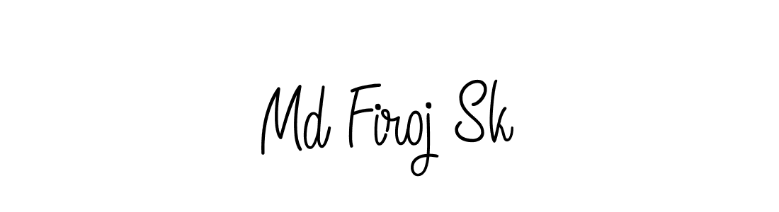 if you are searching for the best signature style for your name Md Firoj Sk. so please give up your signature search. here we have designed multiple signature styles  using Angelique-Rose-font-FFP. Md Firoj Sk signature style 5 images and pictures png