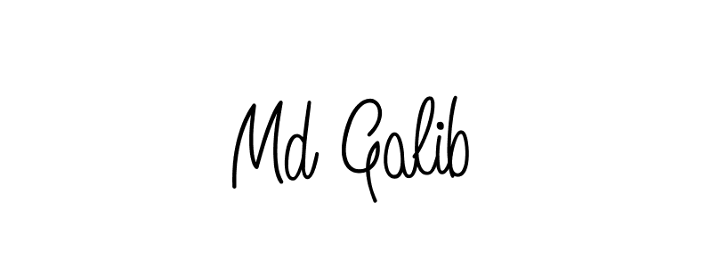 Make a beautiful signature design for name Md Galib. With this signature (Angelique-Rose-font-FFP) style, you can create a handwritten signature for free. Md Galib signature style 5 images and pictures png