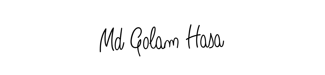 Make a beautiful signature design for name Md Golam Hasa. With this signature (Angelique-Rose-font-FFP) style, you can create a handwritten signature for free. Md Golam Hasa signature style 5 images and pictures png