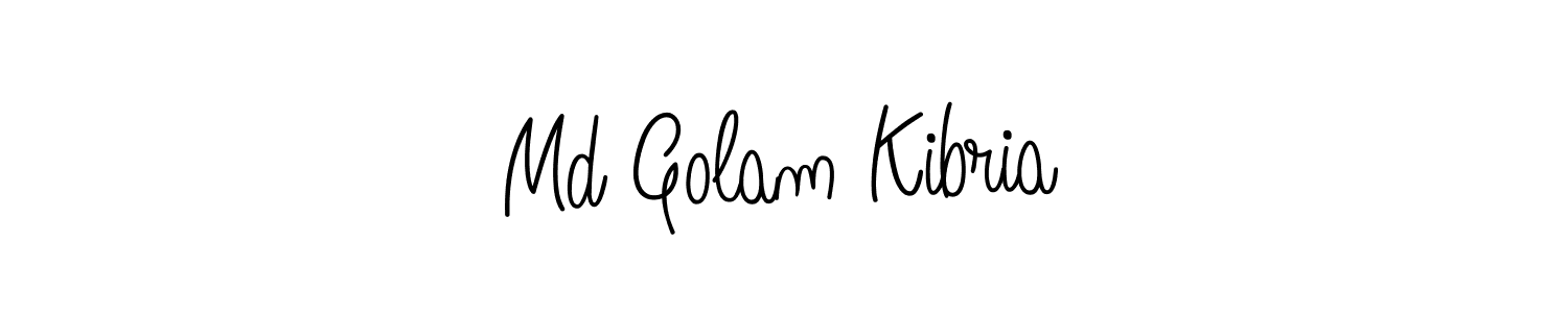 Make a beautiful signature design for name Md Golam Kibria. With this signature (Angelique-Rose-font-FFP) style, you can create a handwritten signature for free. Md Golam Kibria signature style 5 images and pictures png