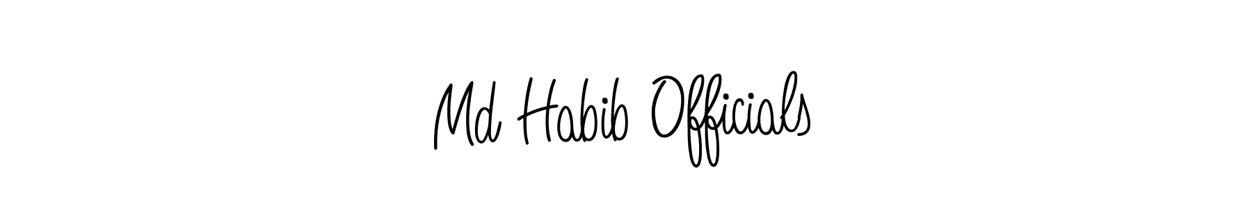 Here are the top 10 professional signature styles for the name Md Habib Officials. These are the best autograph styles you can use for your name. Md Habib Officials signature style 5 images and pictures png