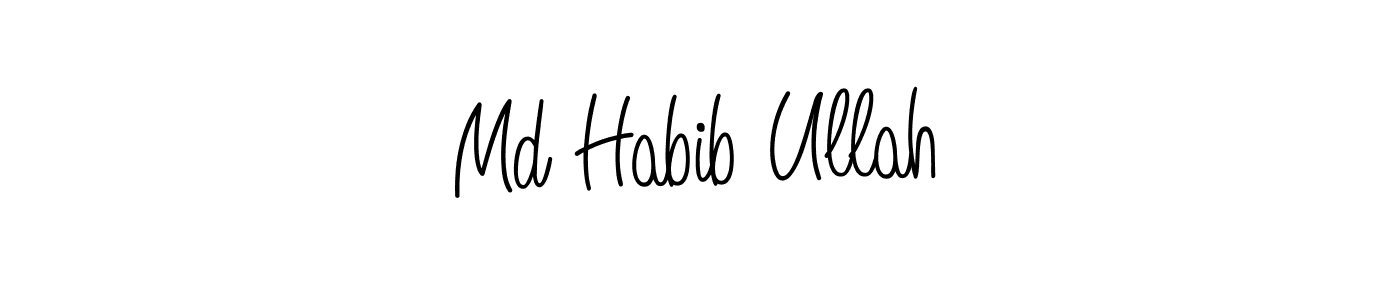 Md Habib Ullah stylish signature style. Best Handwritten Sign (Angelique-Rose-font-FFP) for my name. Handwritten Signature Collection Ideas for my name Md Habib Ullah. Md Habib Ullah signature style 5 images and pictures png