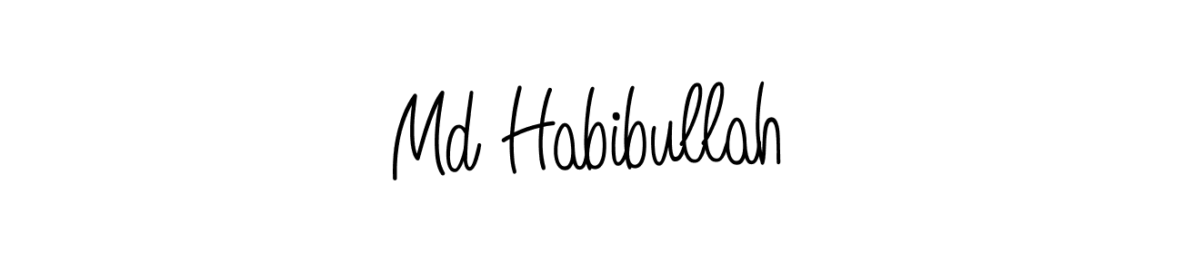 Make a beautiful signature design for name Md Habibullah. With this signature (Angelique-Rose-font-FFP) style, you can create a handwritten signature for free. Md Habibullah signature style 5 images and pictures png