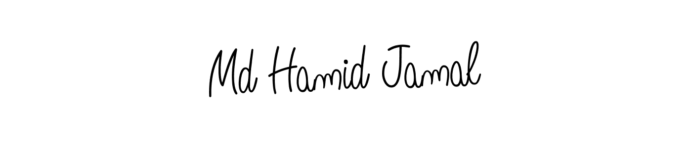 Design your own signature with our free online signature maker. With this signature software, you can create a handwritten (Angelique-Rose-font-FFP) signature for name Md Hamid Jamal. Md Hamid Jamal signature style 5 images and pictures png