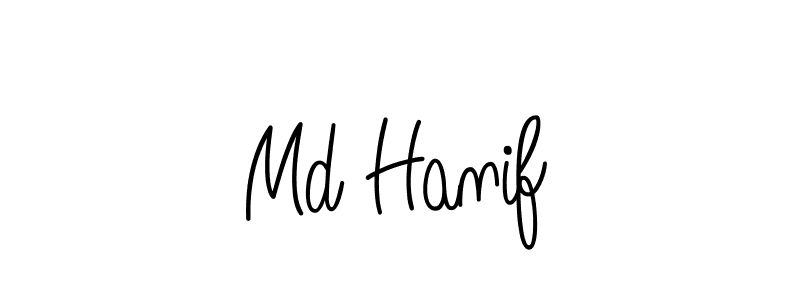 Design your own signature with our free online signature maker. With this signature software, you can create a handwritten (Angelique-Rose-font-FFP) signature for name Md Hanif. Md Hanif signature style 5 images and pictures png