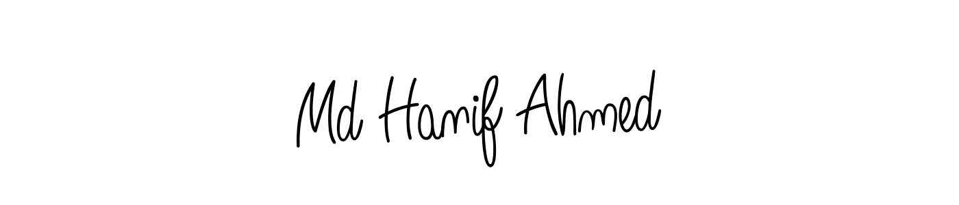 Use a signature maker to create a handwritten signature online. With this signature software, you can design (Angelique-Rose-font-FFP) your own signature for name Md Hanif Ahmed. Md Hanif Ahmed signature style 5 images and pictures png