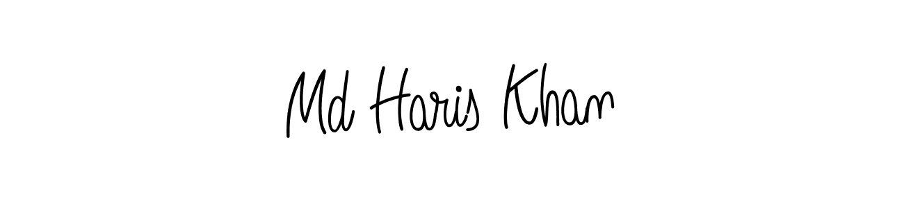 if you are searching for the best signature style for your name Md Haris Khan. so please give up your signature search. here we have designed multiple signature styles  using Angelique-Rose-font-FFP. Md Haris Khan signature style 5 images and pictures png