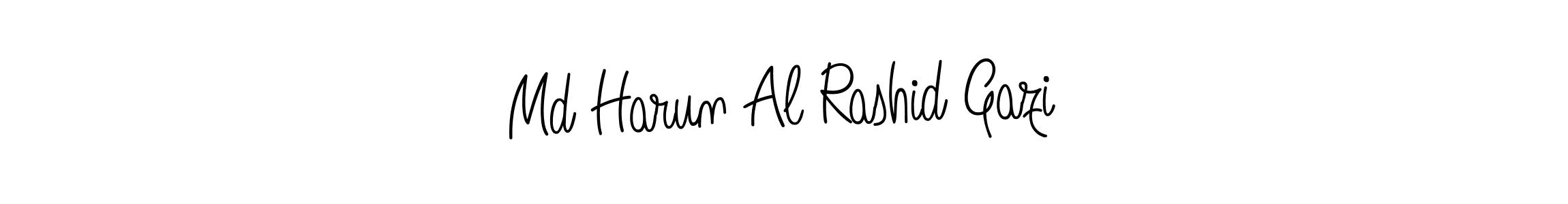 You should practise on your own different ways (Angelique-Rose-font-FFP) to write your name (Md Harun Al Rashid Gazi) in signature. don't let someone else do it for you. Md Harun Al Rashid Gazi signature style 5 images and pictures png