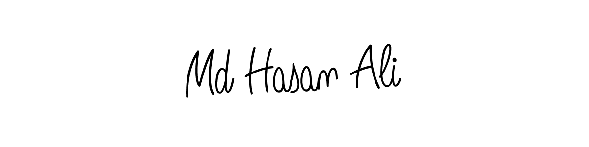 Design your own signature with our free online signature maker. With this signature software, you can create a handwritten (Angelique-Rose-font-FFP) signature for name Md Hasan Ali. Md Hasan Ali signature style 5 images and pictures png