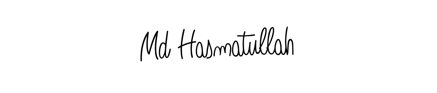 Md Hasmatullah stylish signature style. Best Handwritten Sign (Angelique-Rose-font-FFP) for my name. Handwritten Signature Collection Ideas for my name Md Hasmatullah. Md Hasmatullah signature style 5 images and pictures png