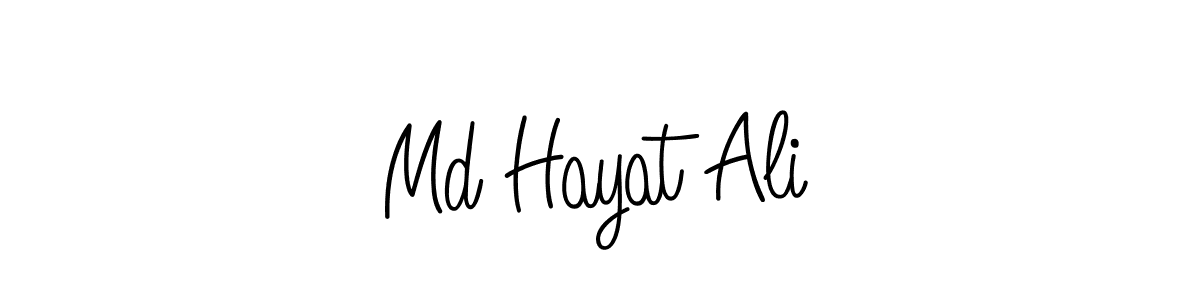 Make a short Md Hayat Ali signature style. Manage your documents anywhere anytime using Angelique-Rose-font-FFP. Create and add eSignatures, submit forms, share and send files easily. Md Hayat Ali signature style 5 images and pictures png