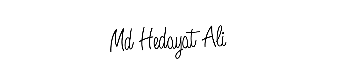 Make a beautiful signature design for name Md Hedayat Ali. With this signature (Angelique-Rose-font-FFP) style, you can create a handwritten signature for free. Md Hedayat Ali signature style 5 images and pictures png