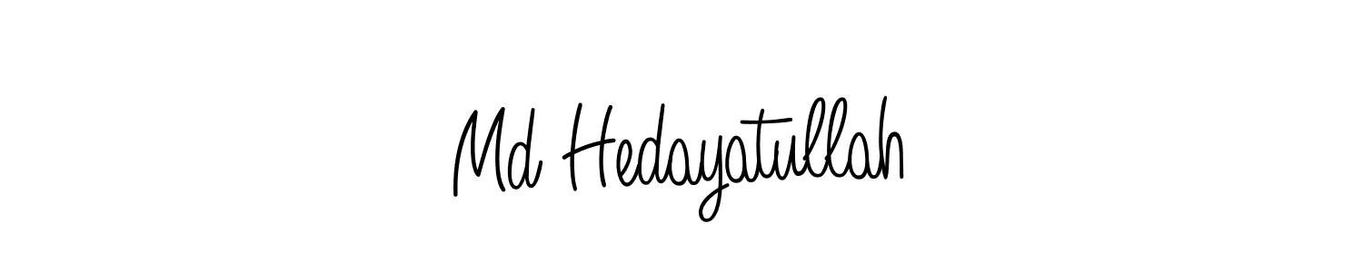 Make a beautiful signature design for name Md Hedayatullah. With this signature (Angelique-Rose-font-FFP) style, you can create a handwritten signature for free. Md Hedayatullah signature style 5 images and pictures png