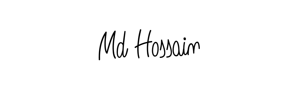 You should practise on your own different ways (Angelique-Rose-font-FFP) to write your name (Md Hossain) in signature. don't let someone else do it for you. Md Hossain signature style 5 images and pictures png