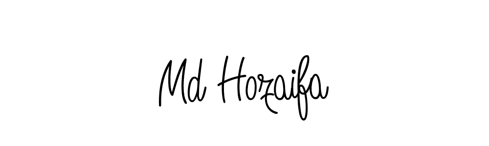 Make a short Md Hozaifa signature style. Manage your documents anywhere anytime using Angelique-Rose-font-FFP. Create and add eSignatures, submit forms, share and send files easily. Md Hozaifa signature style 5 images and pictures png