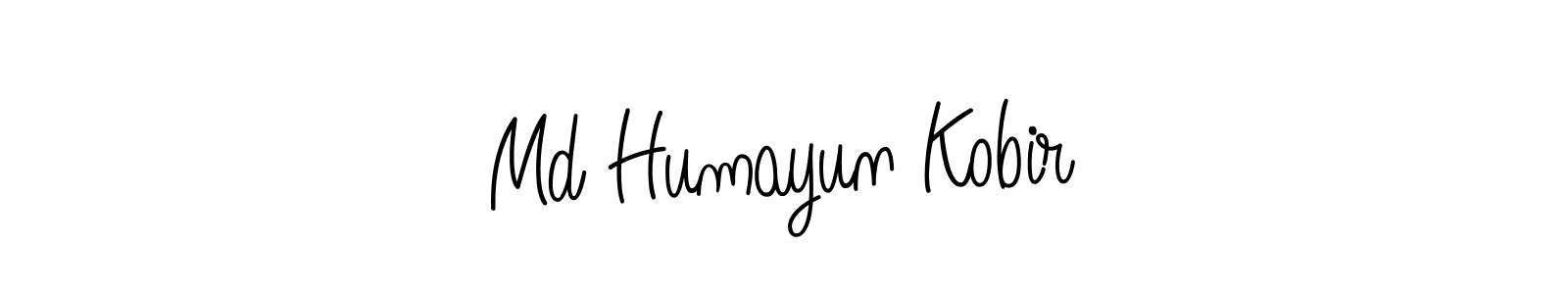 Use a signature maker to create a handwritten signature online. With this signature software, you can design (Angelique-Rose-font-FFP) your own signature for name Md Humayun Kobir. Md Humayun Kobir signature style 5 images and pictures png