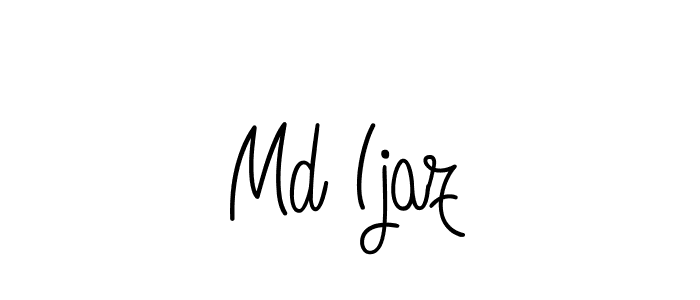 Md Ijaz stylish signature style. Best Handwritten Sign (Angelique-Rose-font-FFP) for my name. Handwritten Signature Collection Ideas for my name Md Ijaz. Md Ijaz signature style 5 images and pictures png