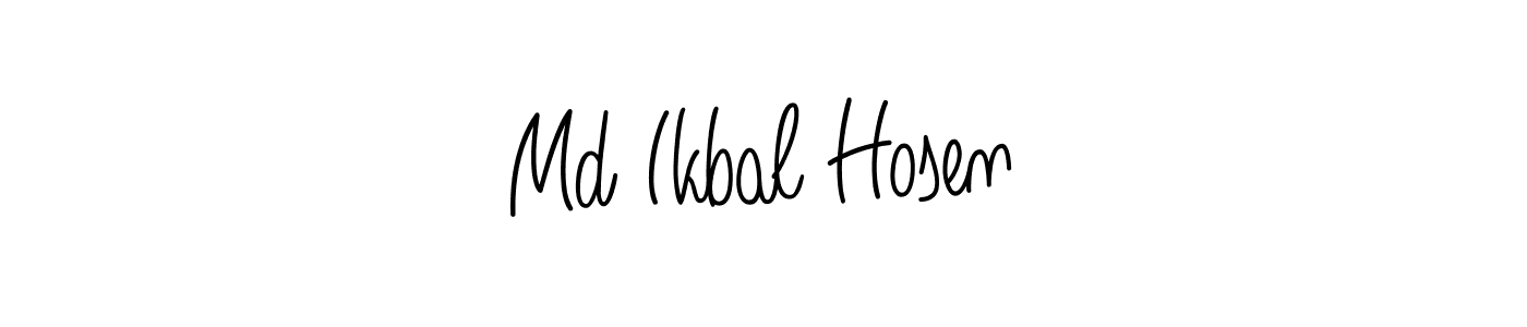 Use a signature maker to create a handwritten signature online. With this signature software, you can design (Angelique-Rose-font-FFP) your own signature for name Md Ikbal Hosen. Md Ikbal Hosen signature style 5 images and pictures png