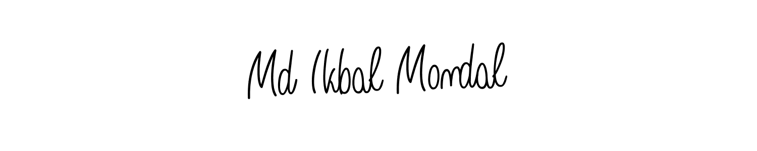 Make a beautiful signature design for name Md Ikbal Mondal. With this signature (Angelique-Rose-font-FFP) style, you can create a handwritten signature for free. Md Ikbal Mondal signature style 5 images and pictures png