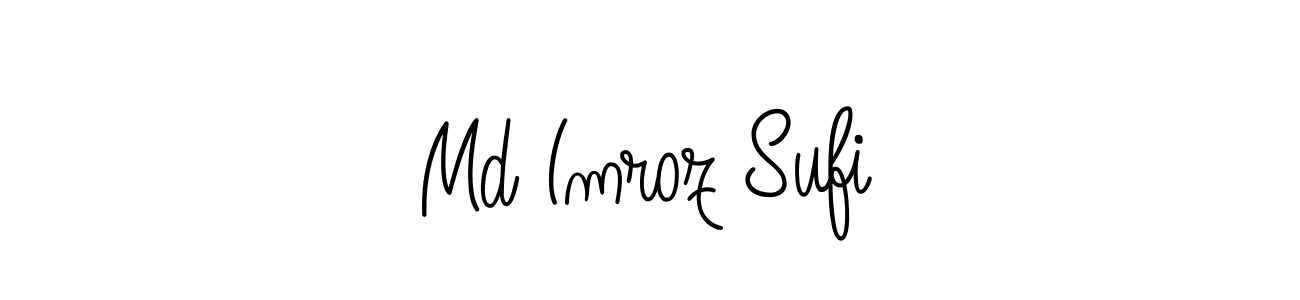 Also You can easily find your signature by using the search form. We will create Md Imroz Sufi name handwritten signature images for you free of cost using Angelique-Rose-font-FFP sign style. Md Imroz Sufi signature style 5 images and pictures png