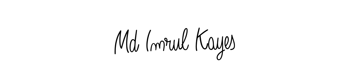 Make a beautiful signature design for name Md Imrul Kayes. With this signature (Angelique-Rose-font-FFP) style, you can create a handwritten signature for free. Md Imrul Kayes signature style 5 images and pictures png