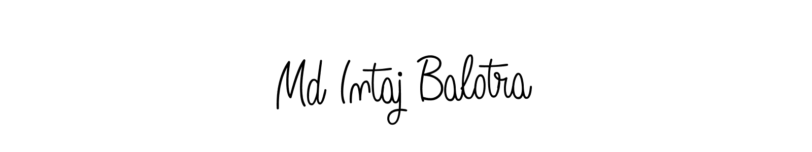 Also You can easily find your signature by using the search form. We will create Md Intaj Balotra name handwritten signature images for you free of cost using Angelique-Rose-font-FFP sign style. Md Intaj Balotra signature style 5 images and pictures png