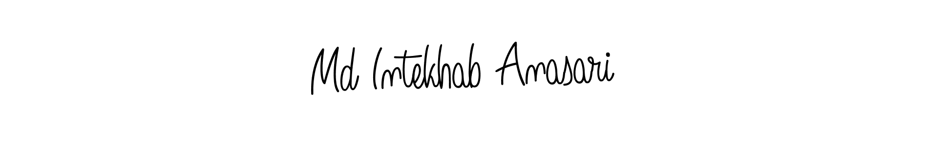 Make a beautiful signature design for name Md Intekhab Anasari. With this signature (Angelique-Rose-font-FFP) style, you can create a handwritten signature for free. Md Intekhab Anasari signature style 5 images and pictures png