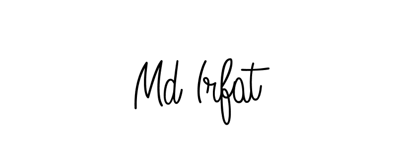 Create a beautiful signature design for name Md Irfat. With this signature (Angelique-Rose-font-FFP) fonts, you can make a handwritten signature for free. Md Irfat signature style 5 images and pictures png
