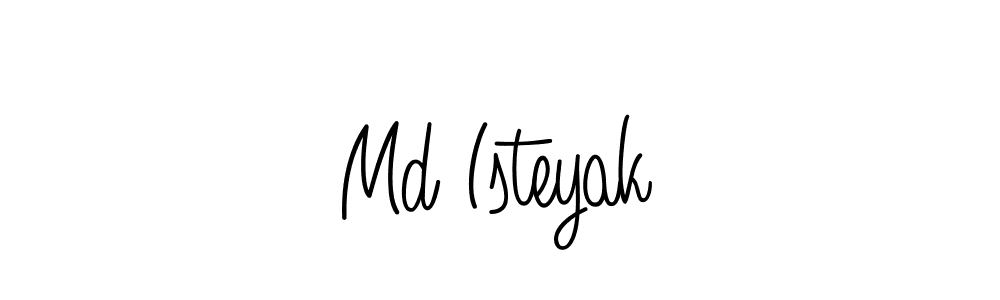 Also we have Md Isteyak name is the best signature style. Create professional handwritten signature collection using Angelique-Rose-font-FFP autograph style. Md Isteyak signature style 5 images and pictures png