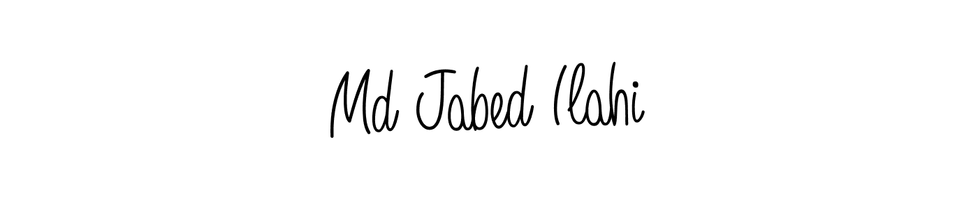 How to make Md Jabed Ilahi name signature. Use Angelique-Rose-font-FFP style for creating short signs online. This is the latest handwritten sign. Md Jabed Ilahi signature style 5 images and pictures png