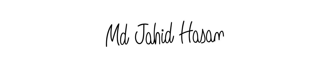 Make a beautiful signature design for name Md Jahid Hasan. With this signature (Angelique-Rose-font-FFP) style, you can create a handwritten signature for free. Md Jahid Hasan signature style 5 images and pictures png