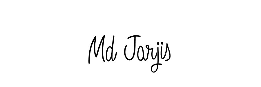 You should practise on your own different ways (Angelique-Rose-font-FFP) to write your name (Md Jarjis) in signature. don't let someone else do it for you. Md Jarjis signature style 5 images and pictures png