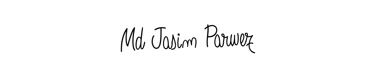 Make a beautiful signature design for name Md Jasim Parwez. With this signature (Angelique-Rose-font-FFP) style, you can create a handwritten signature for free. Md Jasim Parwez signature style 5 images and pictures png