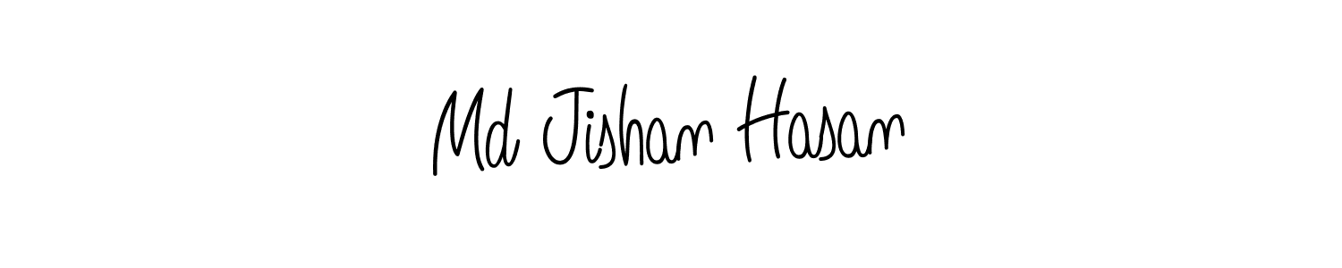 How to make Md Jishan Hasan signature? Angelique-Rose-font-FFP is a professional autograph style. Create handwritten signature for Md Jishan Hasan name. Md Jishan Hasan signature style 5 images and pictures png