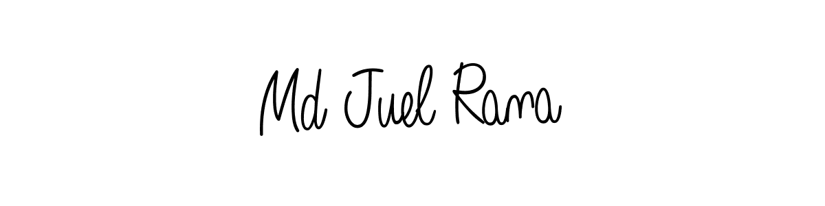 How to Draw Md Juel Rana signature style? Angelique-Rose-font-FFP is a latest design signature styles for name Md Juel Rana. Md Juel Rana signature style 5 images and pictures png