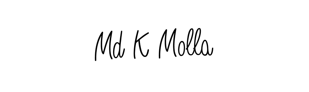 Make a short Md K Molla signature style. Manage your documents anywhere anytime using Angelique-Rose-font-FFP. Create and add eSignatures, submit forms, share and send files easily. Md K Molla signature style 5 images and pictures png
